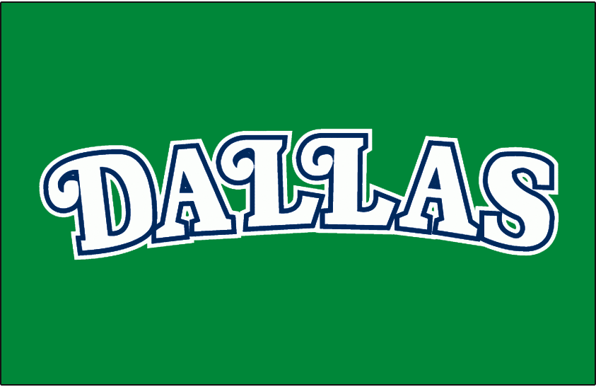 Dallas Mavericks 1980-1992 Jersey Logo fabric transfer version 2
